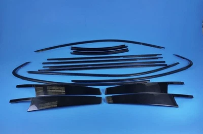 11-17 BMW F10 528 535I 550I M5 SHADOW LINE BLACK GLOSS DOOR WINDOW TRIM SET - Image 1 of 4