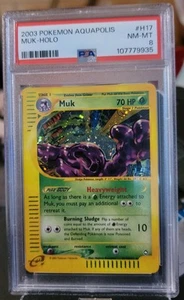 Pokémon TCG Muk Aquapolis H17/32 Holo Rare - PSA 8 Swirl - Picture 1 of 3