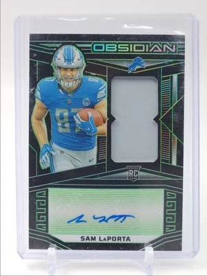 SAM LAPORTA 2023 OBSIDIAN RPA ROOKIE GREEN ETCH PATCH RC AUTO /25 Q5700 - Image 1 of 2