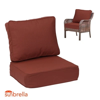 Juego de cojines para silla de patio al aire libre Aoodor Sunbrella con resortes de bolsillo individuales Foto 1 de 2