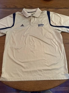 adidas Men's XL Pitt Panthers Climalite Golf Polo Shirt - Picture 1 of 5