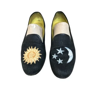 Stubbs & Wootton Palm Beach Sonne, Mond & Sterne Nadelspitze Slipper Schuhe Größe 10 - Bild 1 von 9