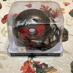 Rob Gronkowski AUTOGRAPH Tampa Bay Bucs Mini Helmet w/ *Player Holo* SIGNED - Picture 1 of 6