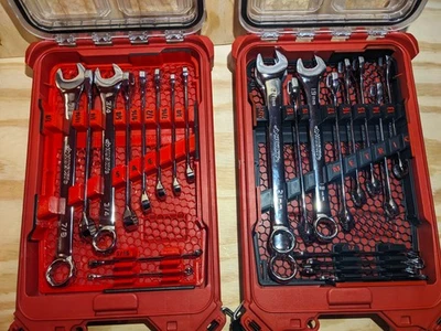 Juego de llave inglesa métrica y SAE para Milwaukee Packout Slim Box Foto 1 de 4