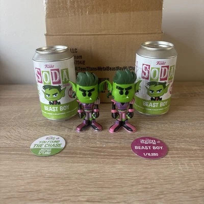 Funko Soda Chase and Common Beast Boy Teen Titans Go! Foto 1 de 4