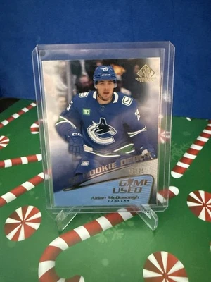 2023-24 Upper Deck SP Game Used Retro Rookies Gold /25 Aidan McDonough - Image 1 of 2