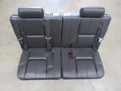 07-14 Tahoe Yukon Suburban Escalade Black Leather Third 3rd Row Seat 6595 - Image 1 of 4