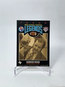 Gordon Wood Head Coach 1991 Pepsi Texas High School Football Legends Oddball - Picture 1 of 2