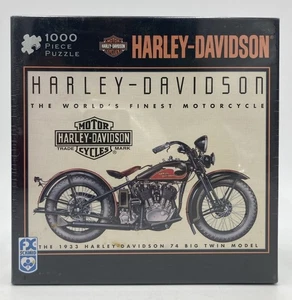 Harley Davidson HD 1933 74 Big Twin Model puzzle 1000 pezzi 27"x 20" NUOVO - Foto 1 di 3