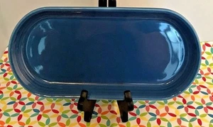 Fiestaware Lapis Bread Tray Fiesta Blue Oval Utility Serving Tray - Picture 1 of 3