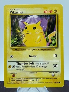 Pikachu Base Set Unlimited Pokémon TCG - Bild 1 von 2
