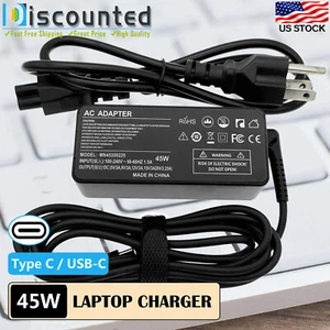 AC Power Adapter Cord Charger For Lenovo Yoga 6 13ARE05 82FN003TUS 2-in-1 Laptop - Picture 1 of 9