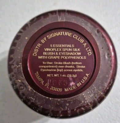 NEW Signature Club A 5 Essential Vinoplex Spun Silk Blush & Eyeshadow 1 oz.-Read - Image 1 of 4