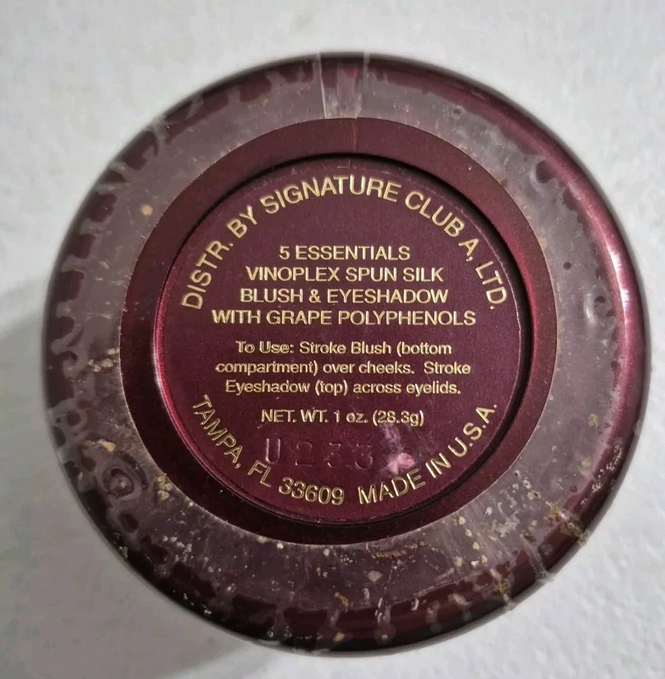 NUEVO Rubor de seda hilado y sombra de ojos Signature Club A 5 Essential Vinoplex 1 oz.-Leer Foto 1 de 4