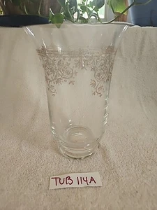 Laura Ashley Home Glass Vase 8" Tall - Picture 1 of 5