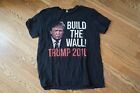 Donald Trump 2016 For President Build the Wall MAGA T-Shirt XL Men