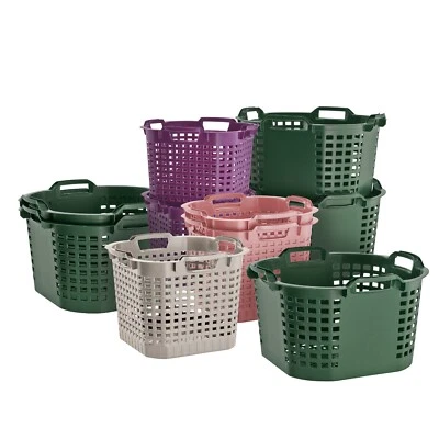 Obstkorb 25L/50L Gartenkorb Gemüsekorb stapelbar Erntekorb Kartoffelkorb - Bild 1 von 4