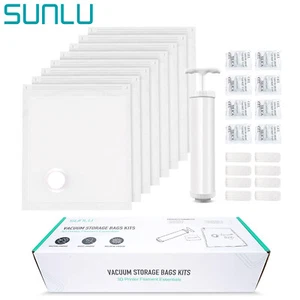 SUNLU 3D Printer Filament Vacuum Storage Kits 8PCS Sealing Bags Remove Moisture - Photo 1/9