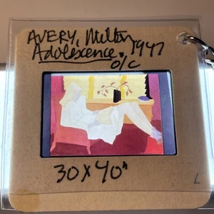 Milton Avery “Adolescence ” 35mm Slide Art Keychain 313 - Picture 1 of 4