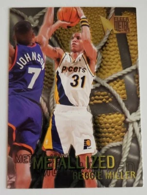 1996-97 Fleer Metal Metallized Reggie Miller Indiana Pacers #129 - Image 1 of 2