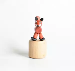 Holzspielzeug Wackelfigur Fuchs Höhe=7cm NEU Spielzeug Wackeln Wackeltier Wackel - Picture 1 of 3