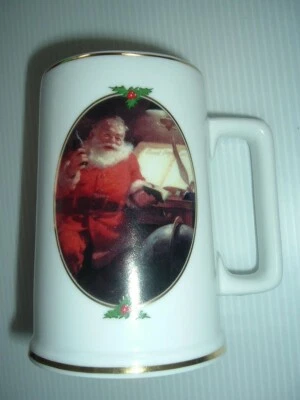 Taza/tankard de porcelana Coca Cola 1996 "Good Boys and Girls" borde de oro de 24 quilates Foto 1 de 4