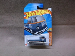 HOT WHEELS 2024 #42 GREY VW VOLKSWAGEN T2 PICKUP TRUCK GERMAN HAULER - Picture 1 of 3