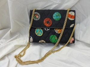Vintage Nicole Miller 1991 Limited Edition Colorful Pattern Crossbody Chain - Picture 1 of 19
