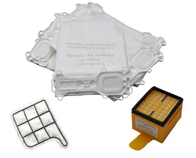 Geeignet Vorwerk Kobold 135 136 6 Staubsaugerbeutel Hygiene Motorschutzfilter