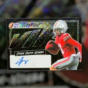 2023 Pro Set Leaf Jaxon Smith-Njigba RC Auto Black Mojo 5/5 - Picture 1 of 2