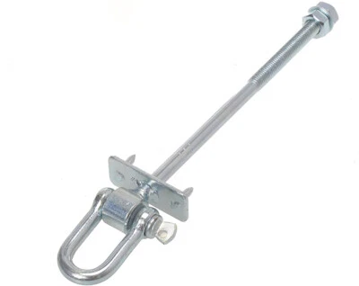 Aqbau® Schaukelhaken M12 x 190 Nylonlager Schäkel Haken Sicherheitshaken