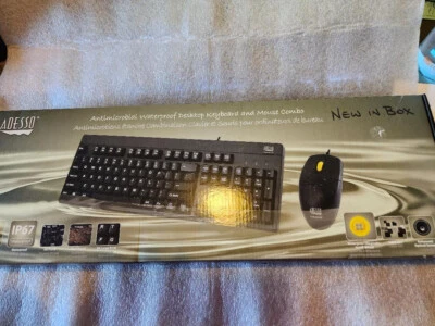 ADESSO ANTIMICROBIAL WATERPROOF DESKTOP KEYBOARD AND MOUSE AKB-630CB - Image 1 of 4