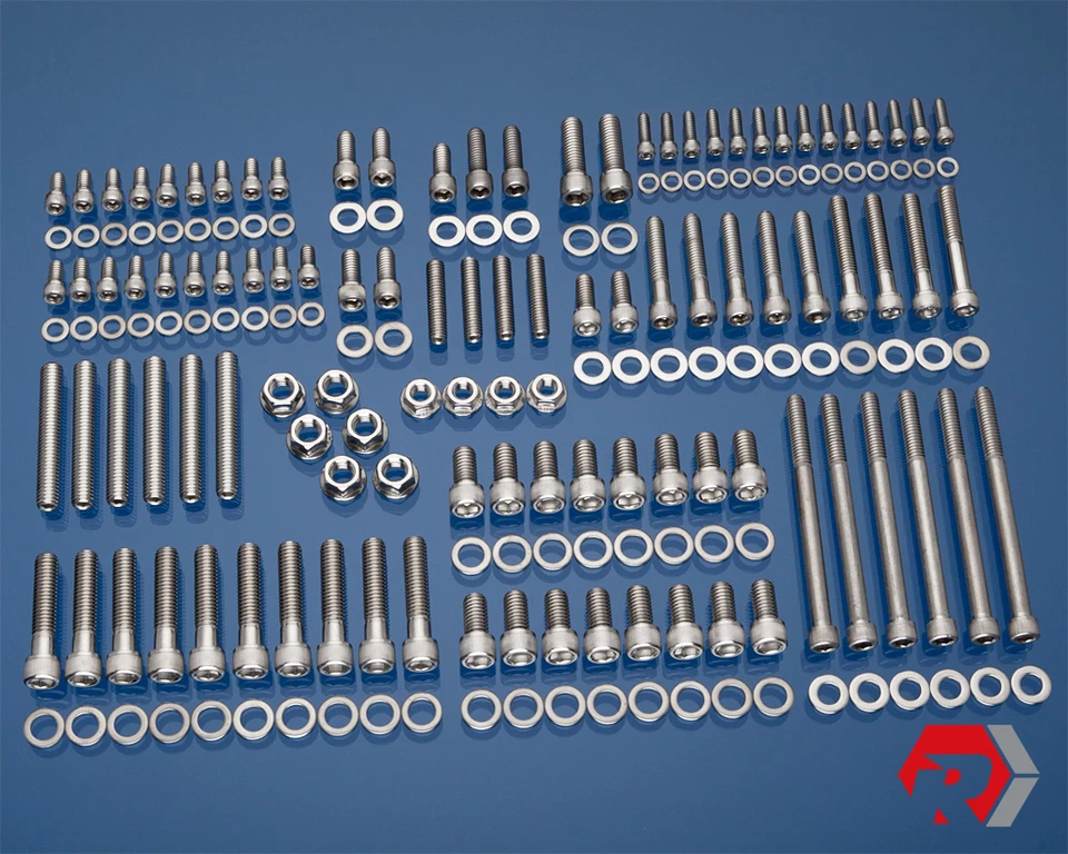 BBF BIG BLOCK FORD 429 - 460 KIT DE PARAFUSOS DE MOTOR DE AÇO INOXIDÁVEL CARRO CAMINHÃO SÉRIE F - Imagem 1 de 1