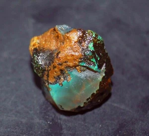 Certified GIE 23.60 Natural Ethiopian Black Opal Welo Fire Rough Loose Gemstone - Picture 1 of 6