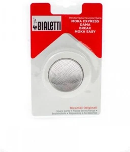 Bialetti Ricambi Include 3 Guarnizioni e 1 Piastrina Multicompatibili 3/4 Tazze - Imagen 1 de 2