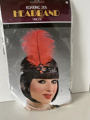 Women’s roaring 20s flapper costume headband - Image 1 of 4