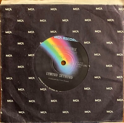 Lynyrd Skynyrd - Double Trouble / Roll Gypsy Roll Rare 1976 Southern Rock Oz 45 - Image 1 of 2