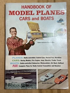 Handbook Of Model Planes Cars And Boats - Fawcett Book 1965. - Foto 1 di 5