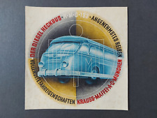 Werbung - Krauss Maffei - Diesel Heckbus - 17x17cm