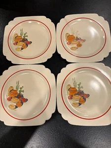 4 Vintage Homer Laughlin Mexicana 6” Salad Side Plates Made USA Cactus&Pottery - Picture 1 of 11
