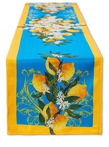 Blue lemon mediterranean tile tabletop for spring or summer, indoor outdoor - Picture 1 of 1