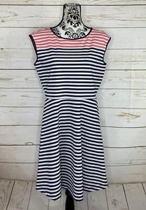 Vestido Draper James a Rayas Ponte Línea A Talla L - Imagen 1 de 8