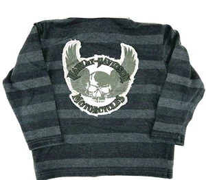 Harley Davidson® Kids Boys Youth Skull & Wings Motorcycle Polo Shirt - Picture 1 of 2