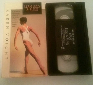Karen Voight Lean Legs & Buns Workout /Exercise VHS TAPE TESTED - Picture 1 of 5