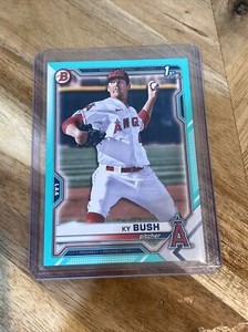 2021 KY BUSH Bowman Draft AQUA 1st Bowman Paper #BD-149 MLB /199 Angels