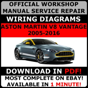 OFFIZIELLE WERKSTATT REPARATURANLEITUNG für Aston Martin V8 Vantage 2005-2016 - Bild 1 von 6