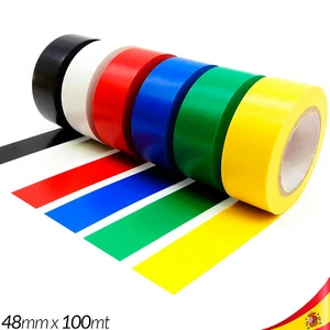 Hellerman Adhesive Colours 48 MM X 100 Metres Acrylic 3-6 Rolls Brico Packaging - Picture 1 of 14