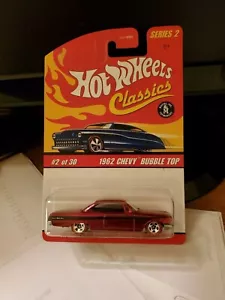 Hot Wheels classic 2005 series 2 1962 Chevy bubble top and red - Picture 1 of 2