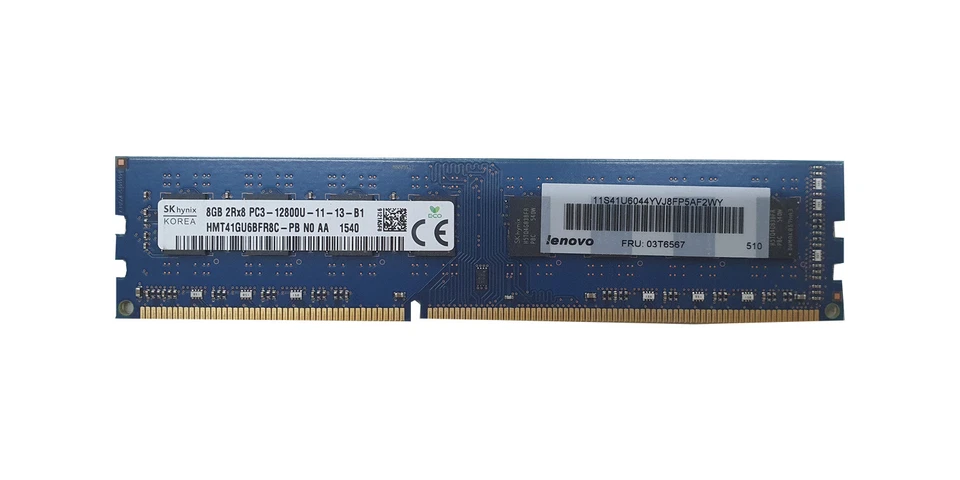 8GB 2Rx8 PC3-12800U PC RAM diverse Marken - Bild 1 von 1