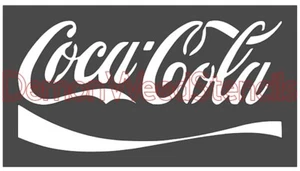 5,5"x10" Kunststoff Schablone - Coca Cola (MC716) (Sie wählen die Farbe) ** *** - Bild 1 von 3